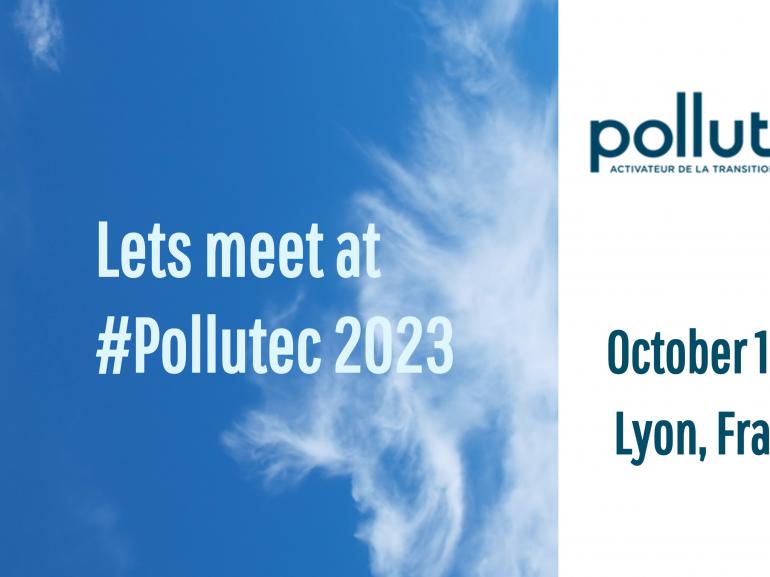 Let's meet at #Pollutec 2023 in Lyon France. Save the date: October 10-13